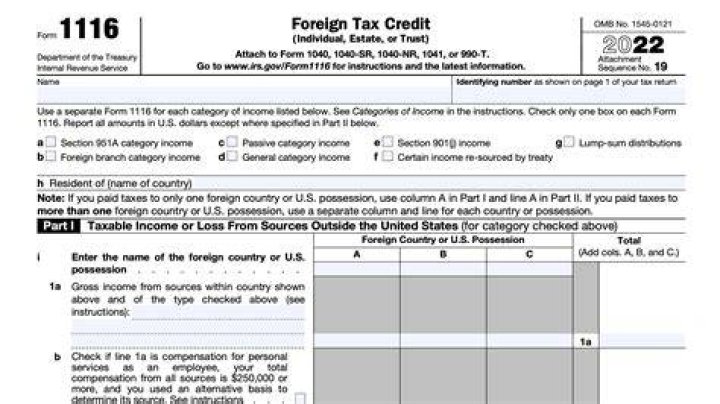 Do I have to fill out Form 1116?