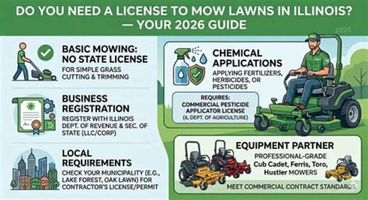 Do I need a license to mow lawns in Ohio?