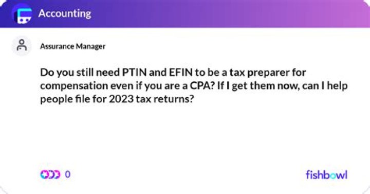 Do I need an EFIN if I have a PTIN?