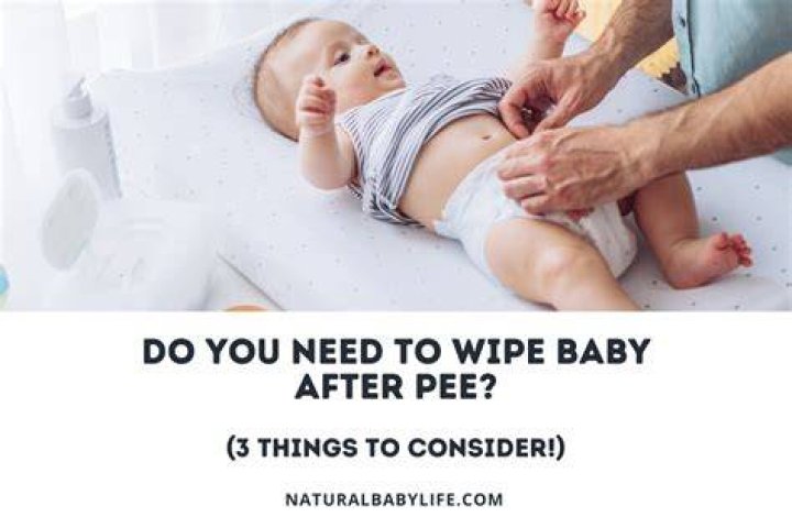 Do I need to wipe baby after pee?