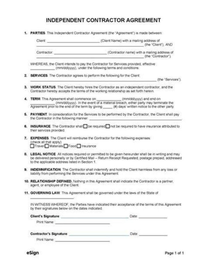 Do independent contractors need a W-2?