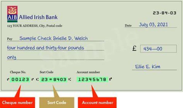 Do Irish banks have sort codes?