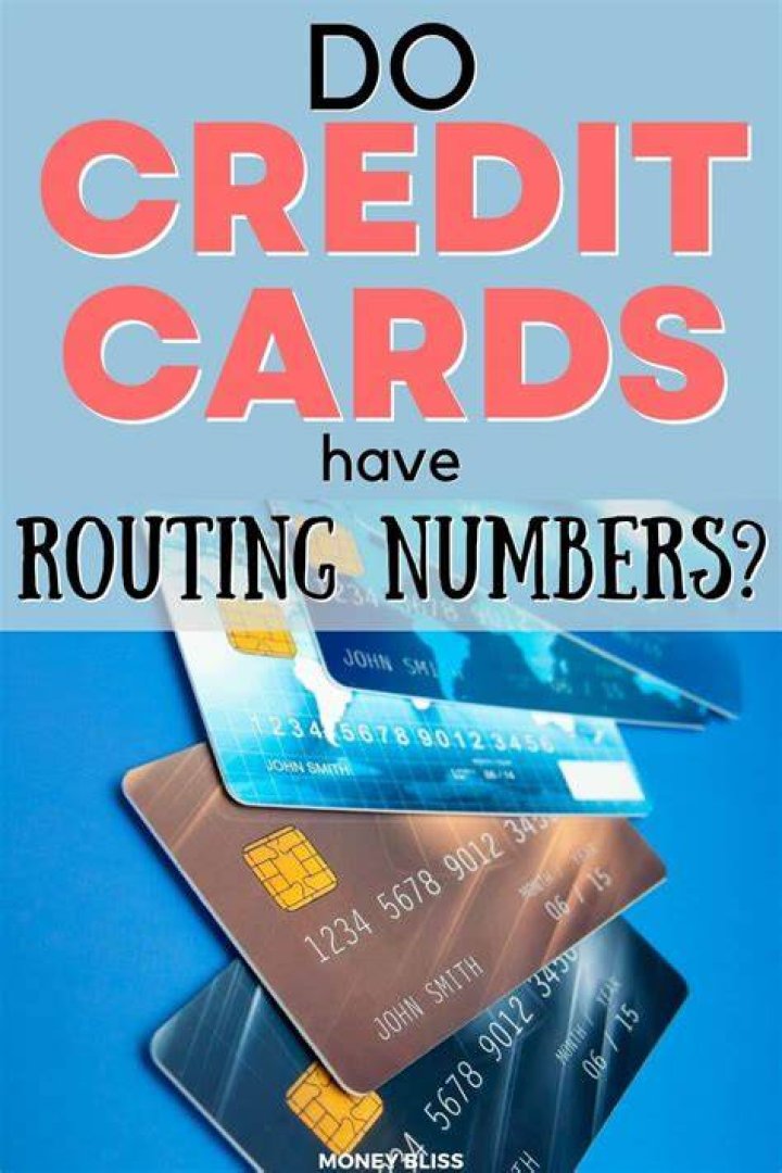 Do Mastercards have routing numbers?