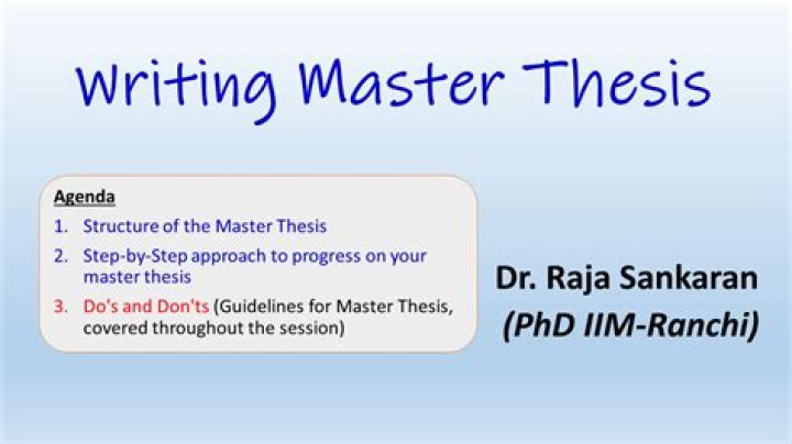 Do MBA students have to write a thesis?