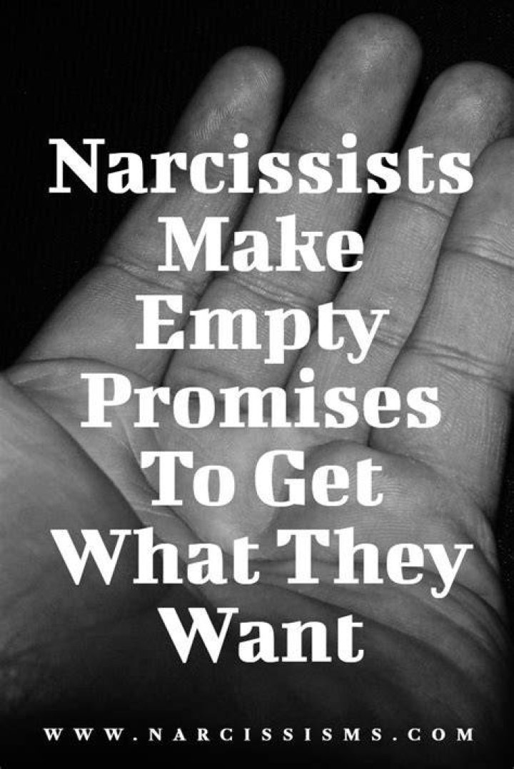 Do narcissists make empty promises?