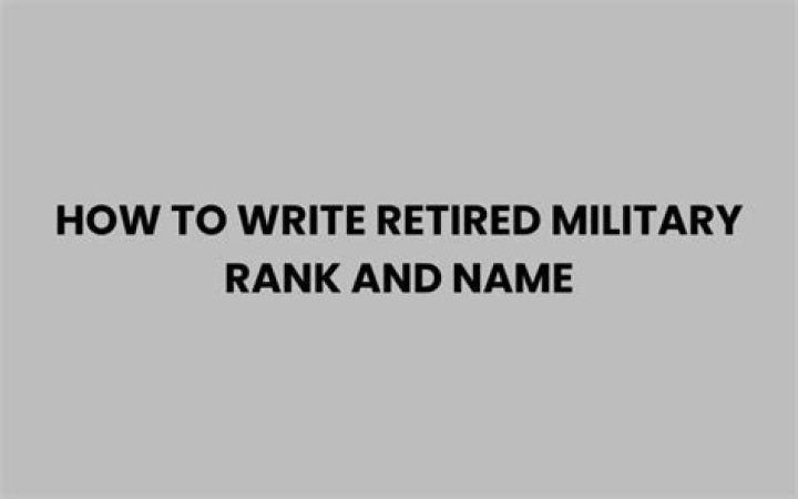 Do retired military keep their rank?