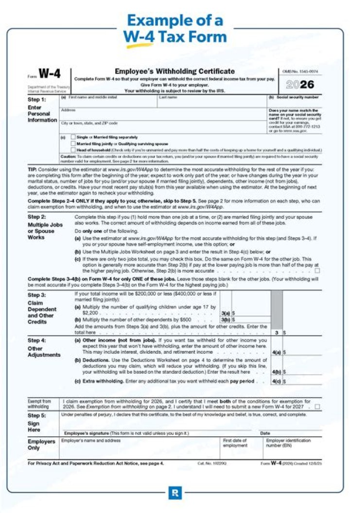 Do self-employed people fill out w4?