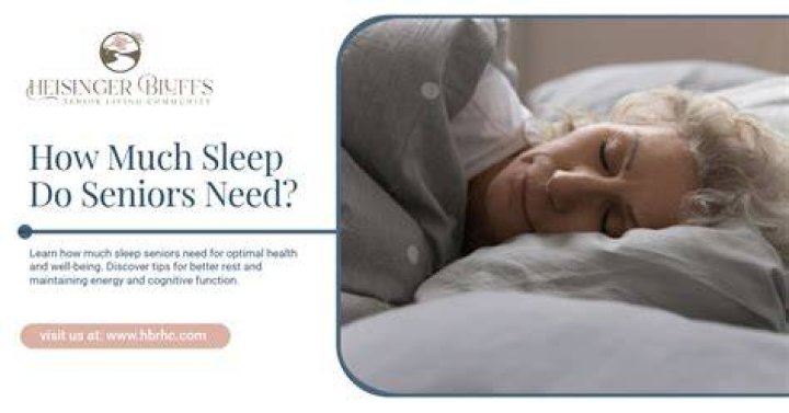 Do seniors need more sleep?