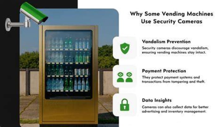 Do snack vending machines have cameras?