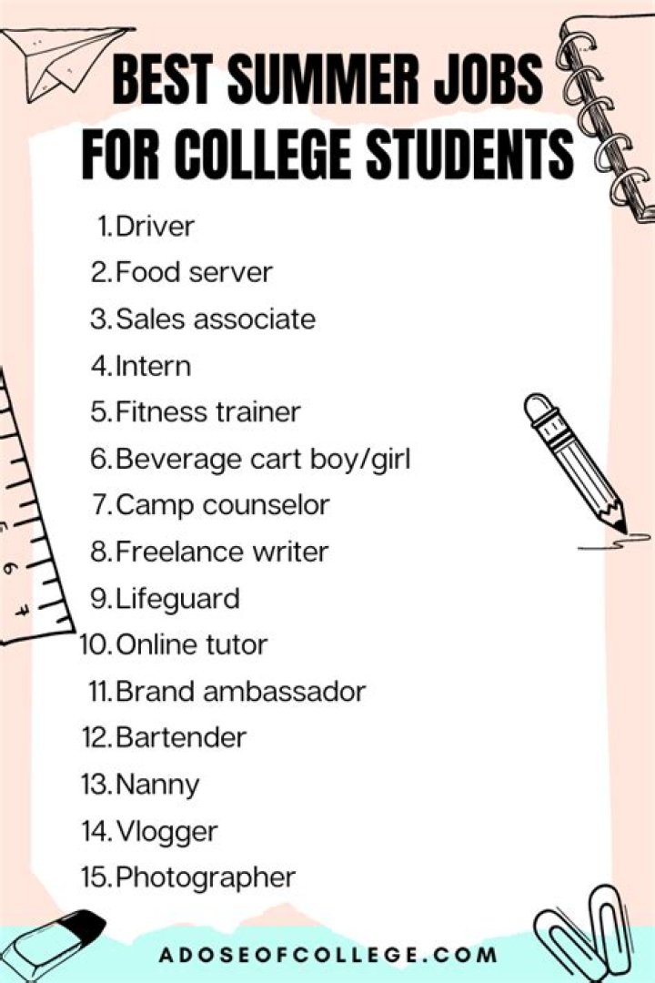 Do summer jobs look good on college applications?