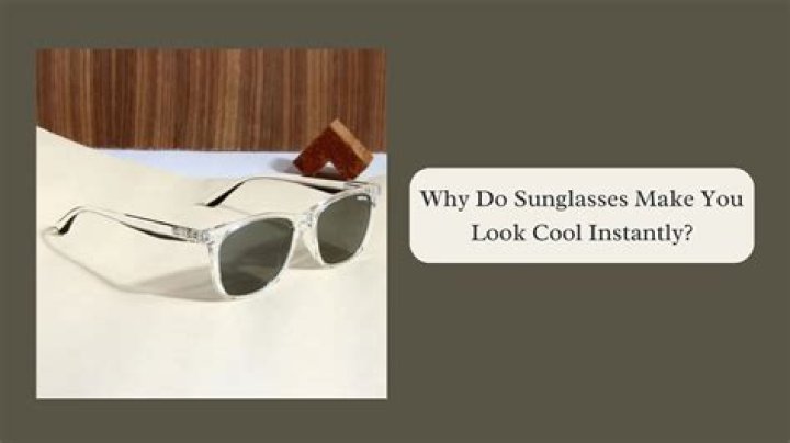 Do sunglasses make you feel cooler?