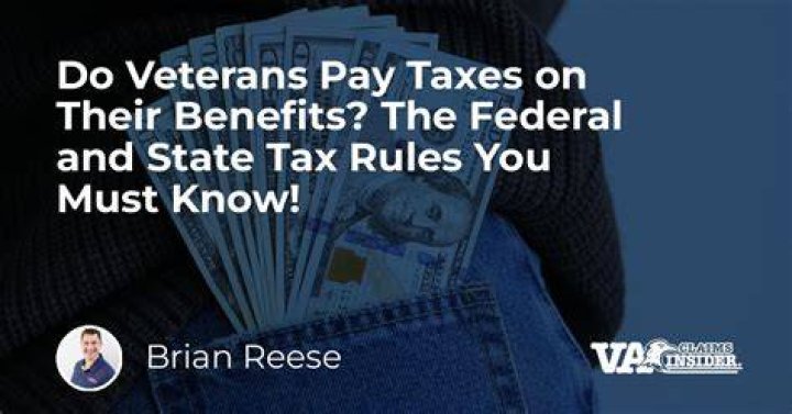 Do veterans pay state taxes?