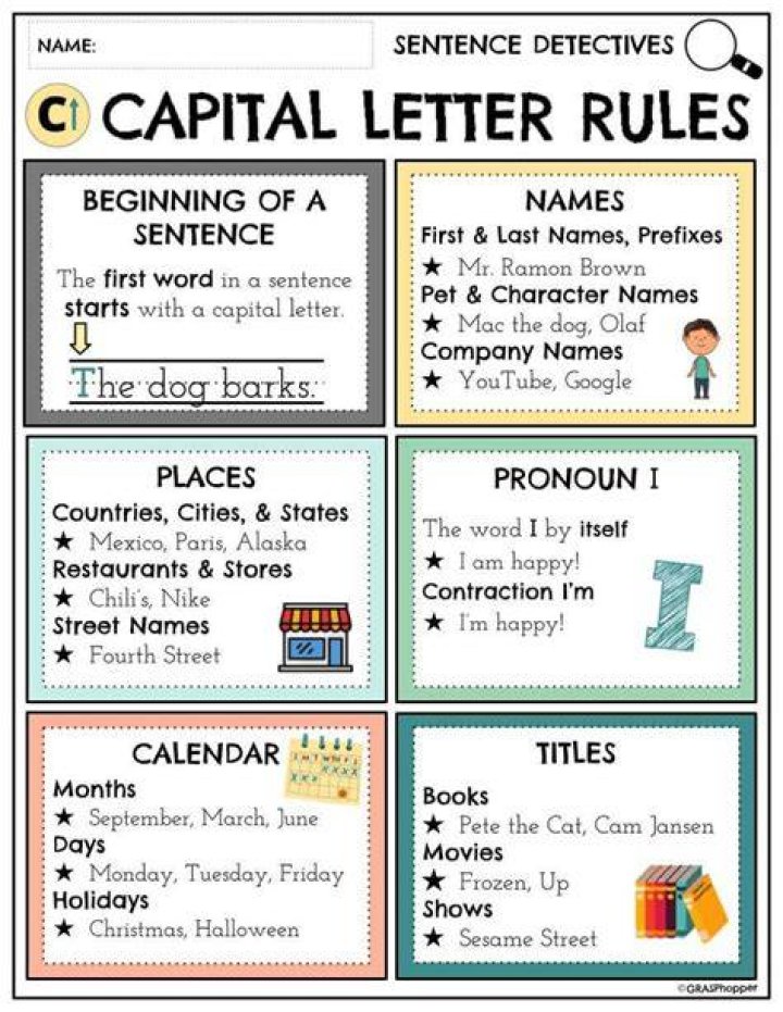 Do you capitalize first grade?