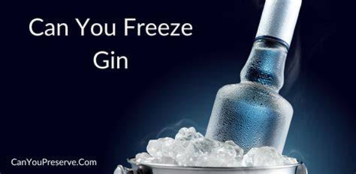 Do you freeze gin?