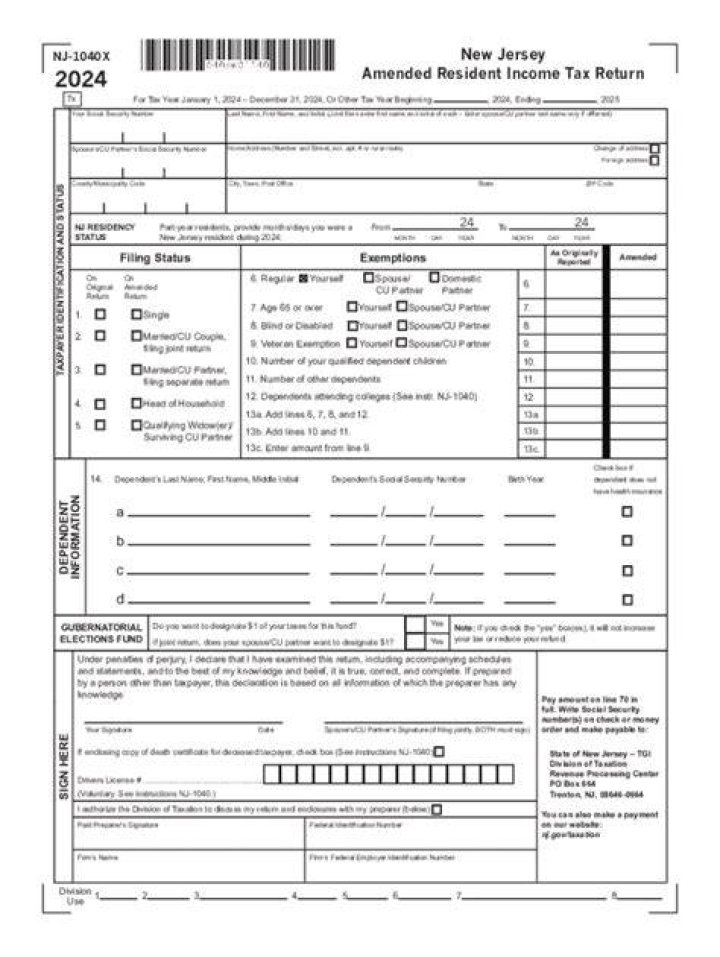 Do you have to be a New Jersey resident to return to New Jersey?