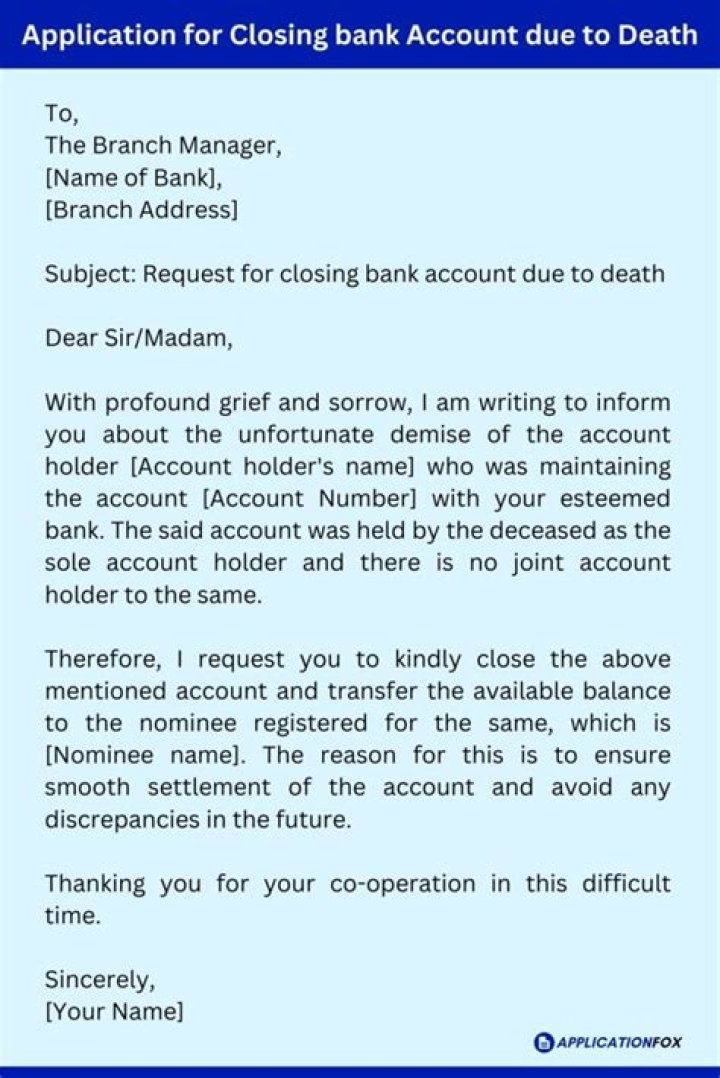 Do you have to close a bank account when someone dies?