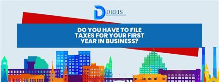 Do you have to file taxes first year of business?