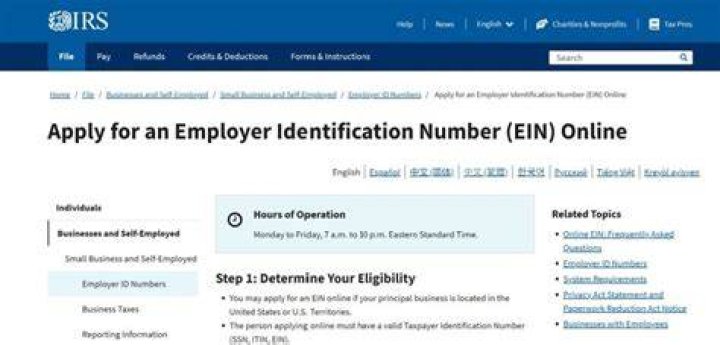 Do you have to pay to apply for an EIN number?