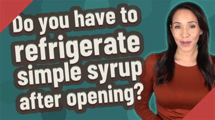 Do you have to refrigerate Aunt Jemima syrup after opening?