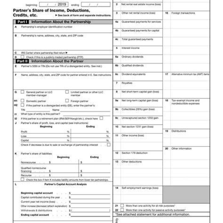 Do you have to report a loss on a form K-1?