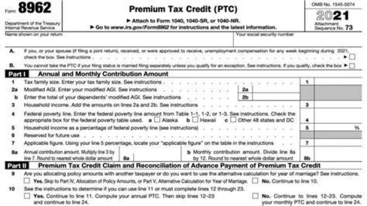 Do you need to fill out Form 8962 when mailing in your tax return?