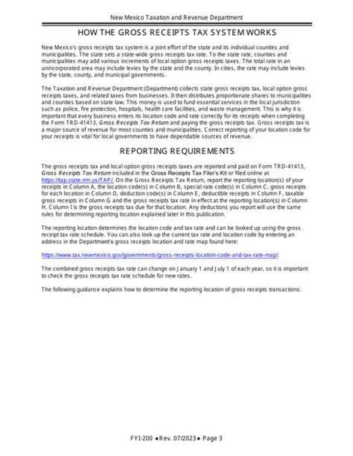 Do you pay New Mexico gross receipts tax?