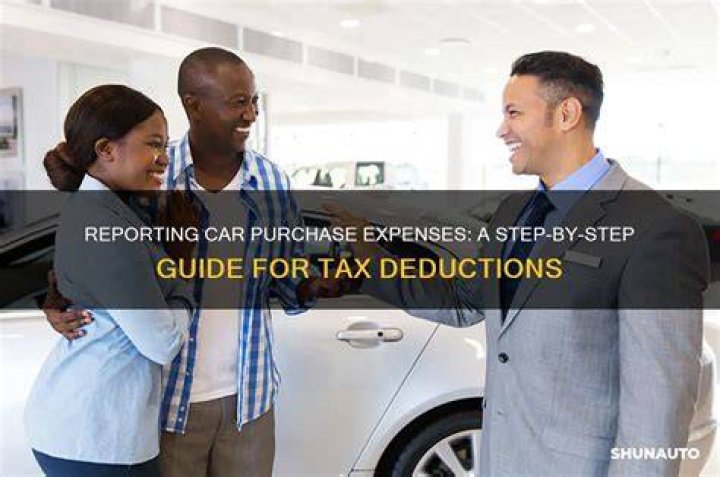 Do you report car purchase on taxes?