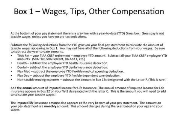 Do you use wages tips and other compensation?