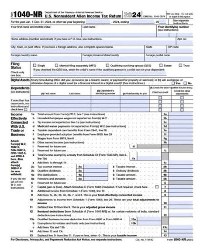 Does 1040nr need to file FBAR?