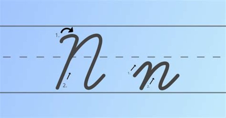 Does a cursive N have 2 humps?