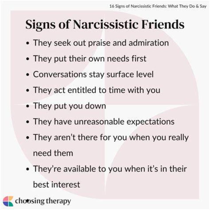 Does a narcissist have friends?
