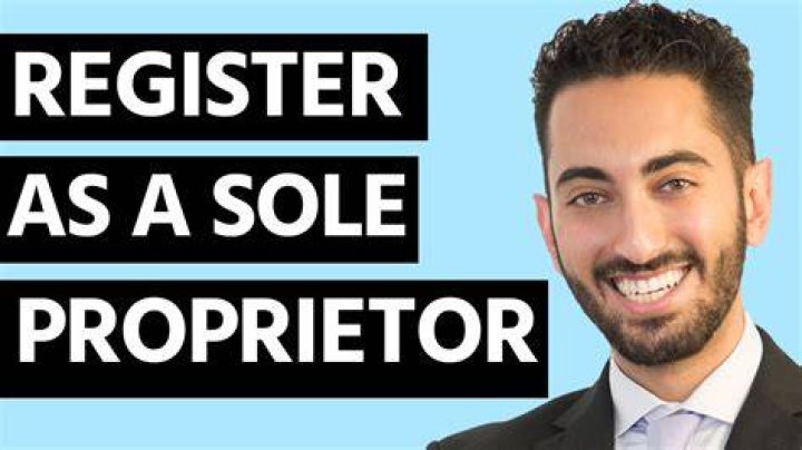 Does a sole proprietor have to register with the state of Texas?