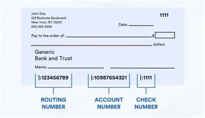 Does account number include check number?