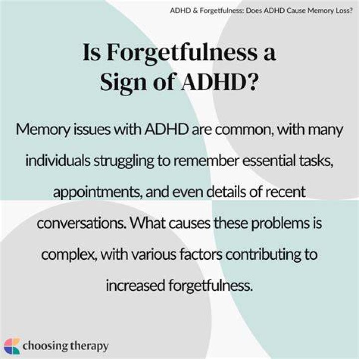 Does ADHD cause forgetfulness?