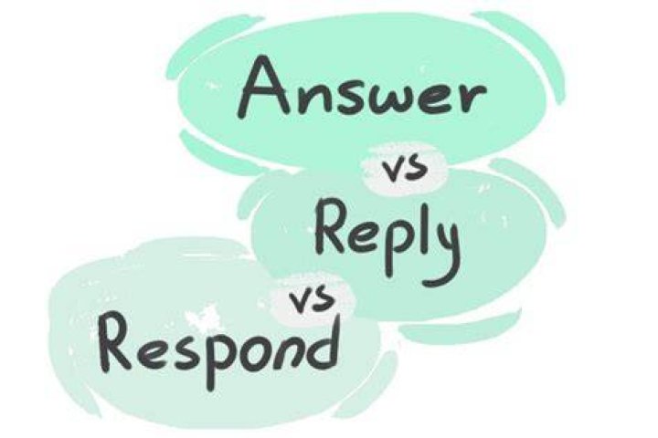 Does answer mean reply?