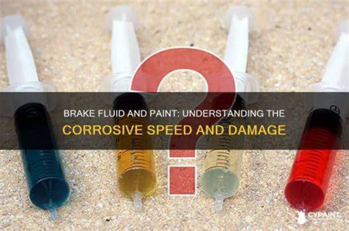 Does brake fluid eat plastic?