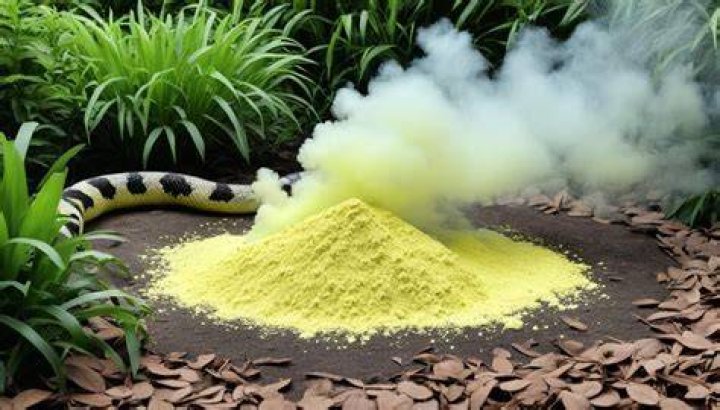 Does burning sulfur keep snakes away?