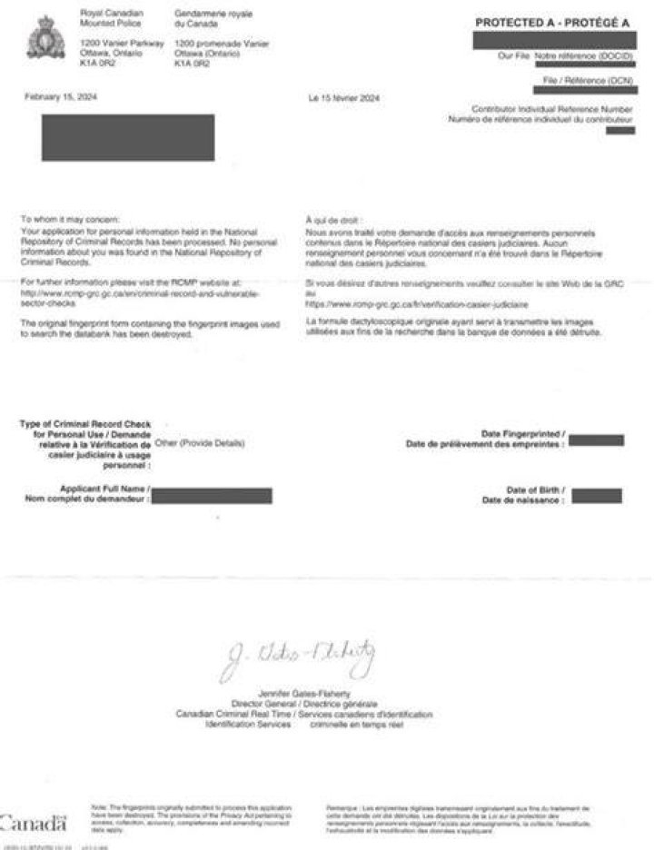 Does Canada do a background check at the border?