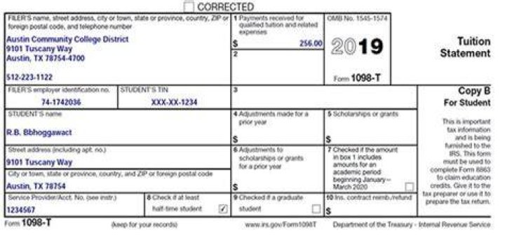 Does coursera provide 1098T?