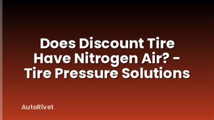 Does Discount tire have nitrogen?