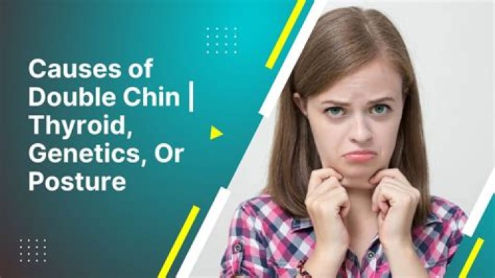 Does double chin indicate thyroid?