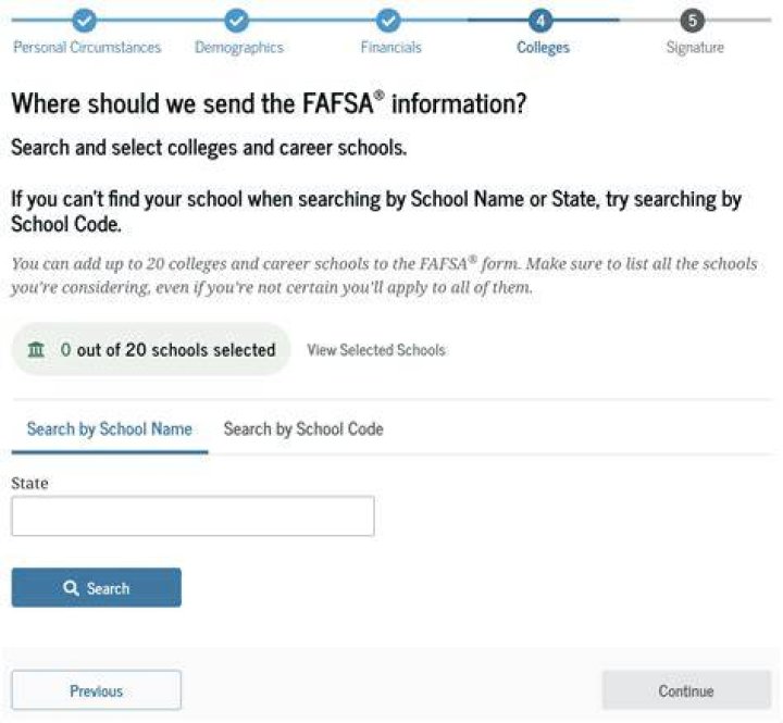 Does fafsa automatically sent to schools?