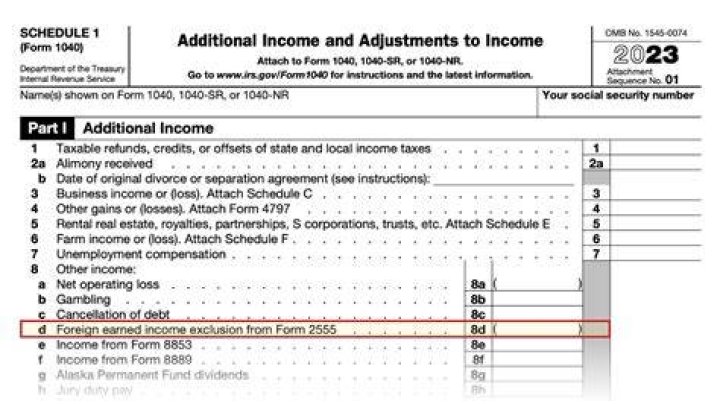 Does Foreign Earned Income Exclusion apply to SSI?
