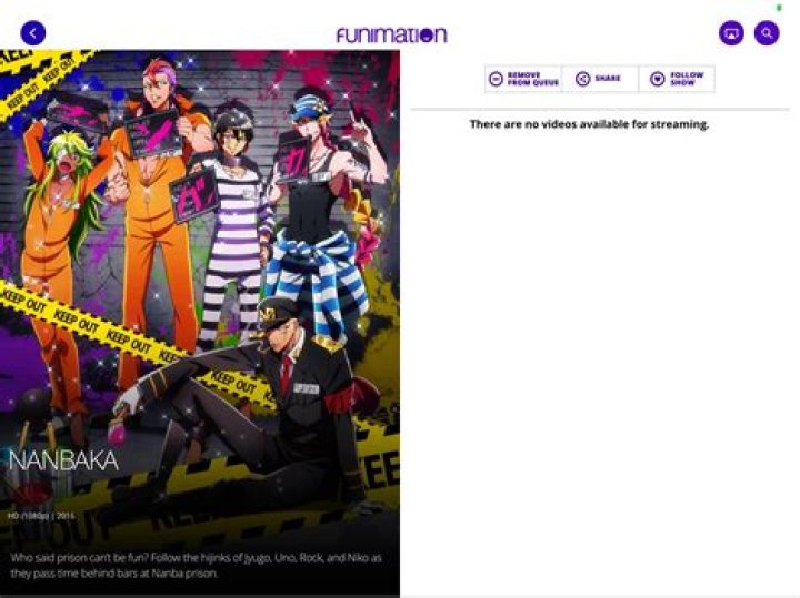Does funimation have Nanbaka?