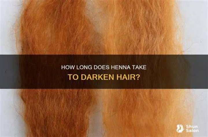 Does henna darken over time hair?