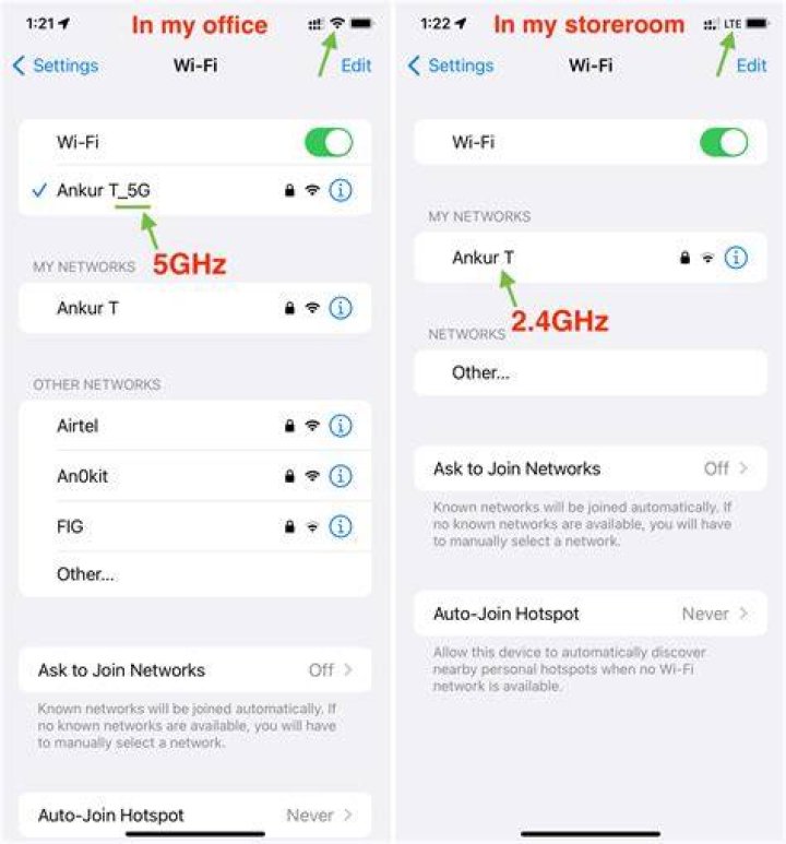 Does iPhone use 2.4 or 5GHz?