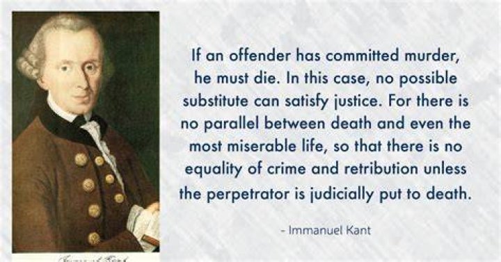 Does Kant agree with death penalty?