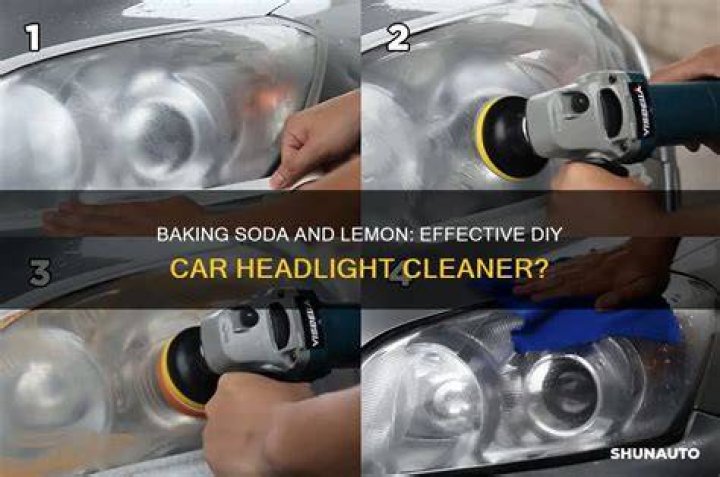 Does lemon and baking soda clean headlights?