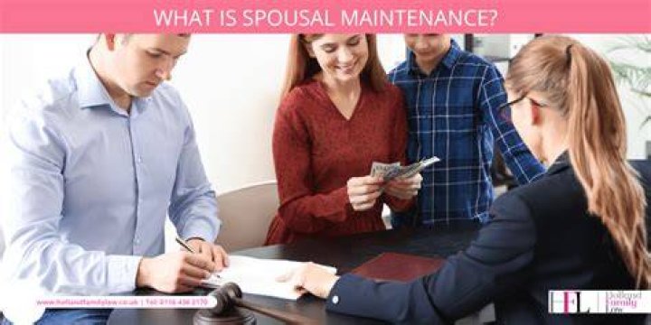 Does my husband have to pay spousal maintenance?
