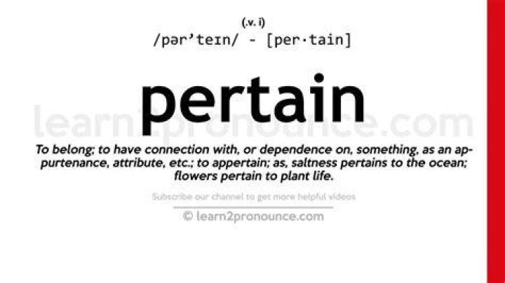 Does not pertain meaning?